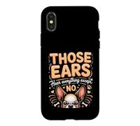 Those Ears Hear Everything Except No Boston Terrier Case for iPhone X/XS