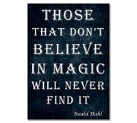 Those That Don't A3 Unframed Motivation Inspiration Quote Poster Believe in Magic Picture