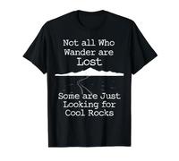 Those that Wander Not Lost Looking for Cool Rocks Value Graphic T-Shirt, Men, Black, XL