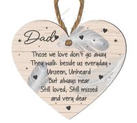 "Those We Love Don’t Go Away" for Dad, Daddy, Grandad, Step Dad, Father-in-Law - Thoughtful Remembrance Gift for Loss of Loved One (Small: 10 cm (H) × 9 cm (W))