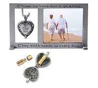 Those We Love Memorial Photo Frame with Vial for Ashes or a Keepsake, Funeral or Sympathy Gift for Loss of Loved One, For 2.5-inch by 2.25-inch photo, by Abbey & CA Gift