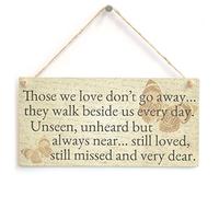 Those We Love Walk Beside Us Hanging Sign, Memorial Decor