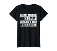 Those who Don't get Along with Me Still Have to Work on Value Graphic T-Shirt, Women, Black, M