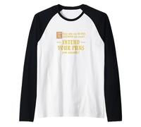 Those Who Say No Pun Intended are Weak Intend Your Puns Raglan Baseball Tee