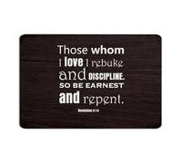 Those Whom I Love I Rebuke And Discipline Personalized Metal Signs Outdoor Retro Outside Wall Art Plaques Wall Décor Aluminum Tin Signs for Fence Laundry Yard 8x12 Inch