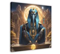 Thoth The Egyptian God of Writing, Magic, Wisdom, And The Moon, Ancient Egypt Gods Esoteric Canvas Art Poster And Wall Art Picture Print Modern Family