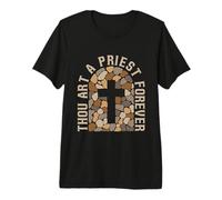 Thou Art A Priest Forever Minister Preaching Devotion Clergy Premium T-Shirt