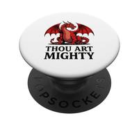 Thou Art Mighty Red Dragon PopSockets Adhesive PopGrip