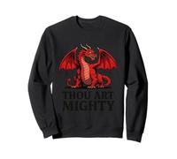 Thou Art Mighty Red Dragon Sweatshirt