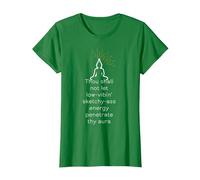 Thou Shall not let Low-Vibin Sketchy-Ass Energy Penetrate T-Shirt, Women, Kelly Green, 3X-Large