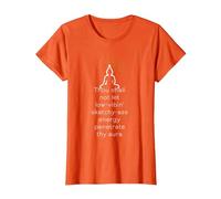 Thou Shall not let Low-Vibin Sketchy-Ass Energy Penetrate T-Shirt, Women, Orange, Small