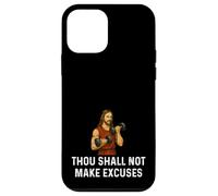 Thou Shall Not Make Excuses Jesus - Weight Lifting Fitness Case for iPhone 12 mini