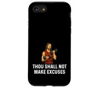 Thou Shall Not Make Excuses Jesus - Weight Lifting Fitness Case for iPhone SE (2020) / 7/8