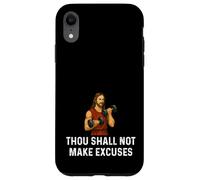 Thou Shall Not Make Excuses Jesus - Weight Lifting Fitness Case for iPhone XR