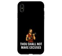 Thou Shall Not Make Excuses Jesus - Weight Lifting Fitness Case for iPhone XS Max