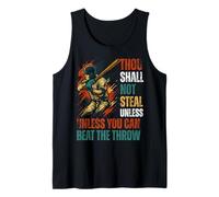 Thou Shall Not Steal Unless You Can Beat The Throw Baseball Tank Top