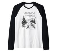 Thou Shalt Guide Me - Psalms 73:24 Camping Faith Raglan Baseball Tee