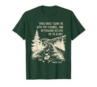 Thou Shalt Guide Me - Psalms 73:24 Christian Faith Camping T-Shirt