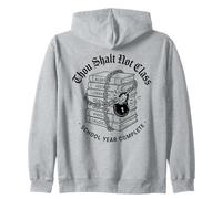 Thou Shalt Not Class Non Shall Class Chained Books Art Zip Hoodie