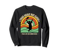 Thou Shalt Not Class Peace Love Summer Break Grad Silhouette Sweatshirt