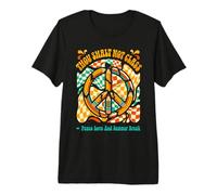 Thou Shalt Not Class School Year Complete Peace Sign Pencils Premium T-Shirt