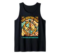 Thou Shalt Not Class School Year Complete Peace Sign Pencils Tank Top