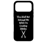 Thou Shalt Not Interrupt Me While I'm Counting Stitches Case for iPhone 17 Pro Max