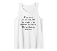 Thou Shalt Not Lose Sleep Over The Opinion Irrelevant B-tch Tank Top