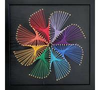 THOUDONER DIY 3D String Art Crafts Kit for Adults Beginner Unique Gift (11.8inch*11.8inch).