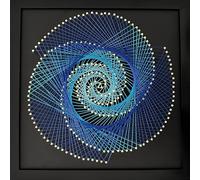 THOUDONER DIY 3D String Art Crafts Kit for Adults Beginner Unique Gift,White (11.8inch*11.8inch). (White)