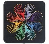 THOUDONER DIY 3D String Art Crafts Kit for Adults Beginner Unique Gift, Windmill(7.87inch*7.87inch).