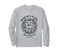 Though She Be But Little Fierce Shakespeare Lion Girls Tee Long Sleeve T-Shirt
