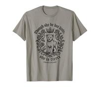 Though She Be But Little Fierce Shakespeare Lion Girls Tee T-Shirt