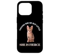 Though She Be But Little She Is Fierce Shakespeare Quote Cat Case for iPhone 16 Pro