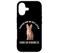Though She Be But Little She Is Fierce Shakespeare Quote Cat Case for iPhone 17