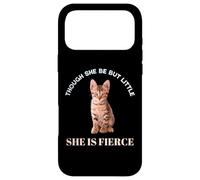 Though She Be But Little She Is Fierce Shakespeare Quote Cat Case for iPhone 17 Pro Max