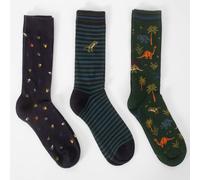 Thought Dinosaurs Organic Cotton Socks - 3 Pairs - UK7-11