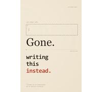 Thought Gone. Writing This Instead: Mental Health Brain Dump Journal for Creative Chaos and Organizing a Busy Mind (Lined Notebook for Neurodiverse ... | 185 pages | Lined Notebook | College Ruled