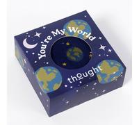 Thought You're My World Bamboo Box of Socks - Midnight Blue - UK7-11