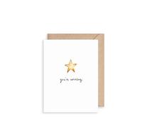 Thoughtful Card Just to Say You Are Amazing Star - Louise Mulgrew Greeting Card