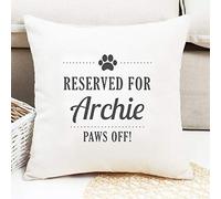 Thoughtful Gifts Luxury personalised Reserved for Dog cushion, Reserved for Dog Cushion Cover, Reserved for Dog pillow, personalised gift for Dog Owner, for Dog Owner, Just add your dogs name!