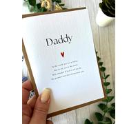 Thoughtful Greeting Card for Him - Beautiful Quotes for Dad, Grandad, Brother, Uncle or Father Figure - Perfect for Birthday, Father’s Day or Just Because (Daddy)