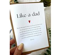 Thoughtful Greeting Card for Him - Beautiful Quotes for Dad, Grandad, Brother, Uncle or Father Figure - Perfect for Birthday, Father’s Day or Just Because (Like a Dad)