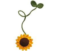 Thoughtful Hand Woven Ornament Handmade Crochet Sunflowers Thoughgtful Gift Make Someone's Day Special Multipurpose Handmade Crochet Sunflowers Car Rearview Mirror Decoration Charm Ornaments Handbag