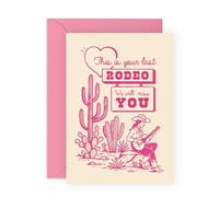 Thoughtful Leaving Card - “ Last Rodeo” Cowboy Design - Sweet Farewell or Retirement Card for Coworker, Colleagues, Partner, Boss, Supervisor, Team Member, Friend, Him, Her- Comes with Stickers