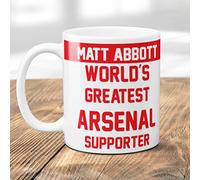 Thoughtful Personalised Arsenal Mug for Arsenal Fans on Fathers Day, Birthday, Christmas