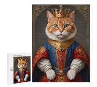 Thoughtful Present: Cat Prince, 500 PCS, Decorative Jigsaw for Grown-Ups - for A Rewarding Weekend Challenge