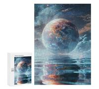 Thoughtful Present: Earth Reflection in Water, 300 PCS, Decorative Wooden Puzzle, with A Decorative Finished Picture