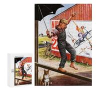 Thoughtful Present: On The Railing, 300 PCS, Displayable Picture Puzzle; for Shared Table Time