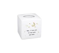 Thoughtful Words Mum I Love You To The Moon Ceramic Tea Light Holder Gift Idea
